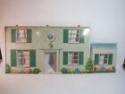 MARX DOLLHOUSE TIN LITHO, FRONT PANEL, RED ROOF MODEL PORCH LIGHT