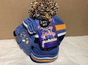 SPACE JAM  KNIT HAT AND GLOVE SET * SPACE JAM * ONE SIZE * NEW ** - Picture 1 of 7