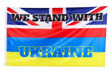 Ukraine Union Jack Flag 5x3ft Ukrainian UK National Polyester Support Country