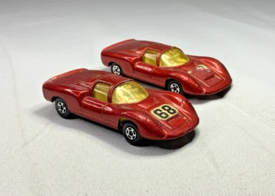 Par de Matchbox Superfast No. Porsche 910 68 (rojo)(años 70) Foto 1 de 4