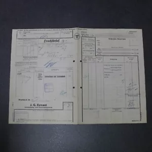 Old consignment note Reichsbahn 1937 Dresden Kynast chocolates and confectionery - Picture 1 of 15