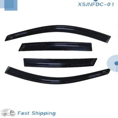 Para 03-08 Pontiac Vibe/Toyota Matrix Sol Lluvia 4x Protector Ventilación Sombra Ventana Viseras Foto 1 de 4