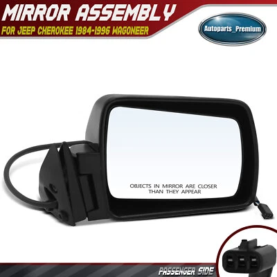Passenger Power Mirror w/ Manual Folding for Jeep XJ Cherokee 1984-1996 Wagoneer - Image 1 of 4