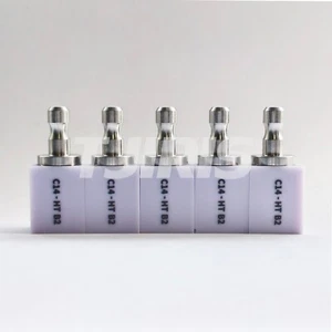 5Pcs C14 Dental Lithium Dislicate Ceramic Blocks CAD/CAM Emax for Sirona Cerec - Foto 1 di 3