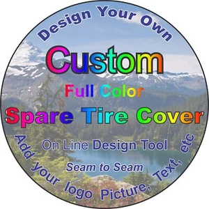 Custom Personalized Spare tire Cover (Select tire Size/Back up Camera Option ... - Picture 1 of 4
