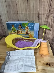 Vintage Mattel Barbie Beach Fun Pool Party Playset Complete Slide Tropical Pool - Picture 1 of 11