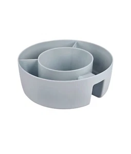 Lt Blue Water Bottle SNACK BOWL Fits Over Your Mug & Handle 4" Opening 7" Across - Picture 1 of 7