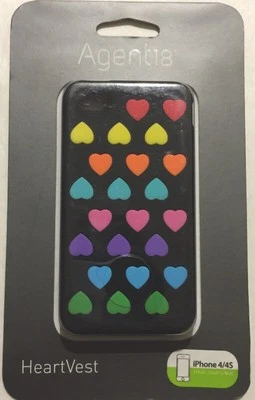 Agent18 HeartVest Case -Black/Multi for iPhone 4/4s WIPHVX/BM - Image 1 of 2