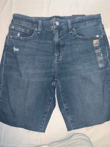 Neu mit Etikett Damengröße 10 Gap 9 Zoll Bermuda Shorts Stretch  - Bild 1 von 6