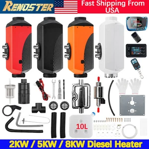 2/5/8KW Diesel Air Heater 12V-24V Remote Tank Pickup Car Truck Boat Trailer RV - Picture 1 of 66