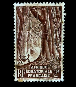 French Equatorial Africa / 1947 / Local Motives /   Used - Picture 1 of 1