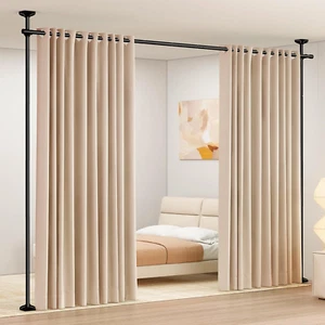 Room divider screen frame curtain rods freestanding room divider screen without - Picture 1 of 7