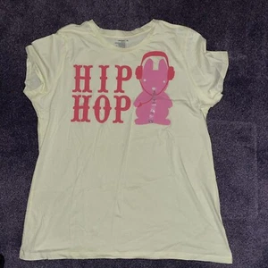 Womens Hip Hop T Shirt Funny Sarcatic Easter Bunny Novelty Tee XL NWT - Picture 1 of 4