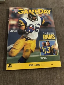 Game Day Program Chicago Bears Rams Jerome Bettis 18 dicembre 1994 Gameday - Foto 1 di 3