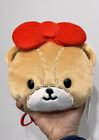 Sanrio Puroland Hello Kitty Brown Bear Tiny Chum Plush Pochette Bag Trinket