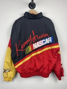 Vintage 90's Nascar Kenny Irvin Havoline Racing Insulated Jacket Size L - Picture 1 of 9