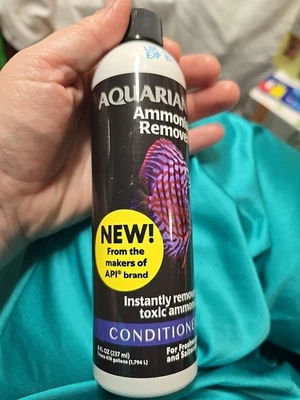 Aquarian Ammonia Remover Conditioner For Fresh & Saltwater 8 Fl Oz New Sealed - Image 1 of 4