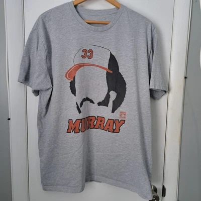 Camiseta Eddie Murray Baseball of Fame Silhouette Gris Para Hombre XXL Foto 1 de 4