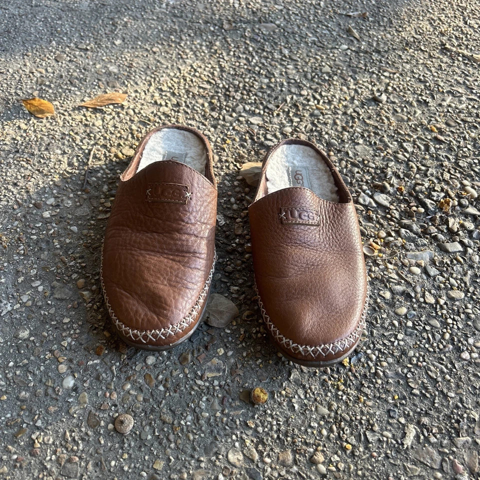 Talla 6- UGG Tamara 1014872 Cuero Marrón Piel de Oveja Sin Cordones Mula Foto 1 de 4