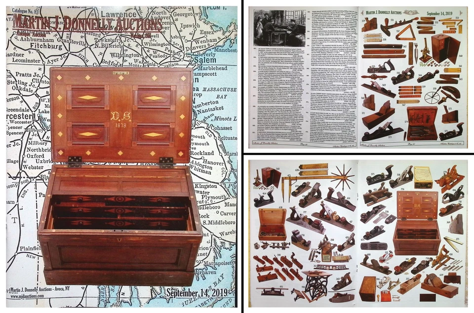 Catálogo de subasta de herramientas antiguas a todo color septiembre de 2019 con precios realizados Foto 1 de 1