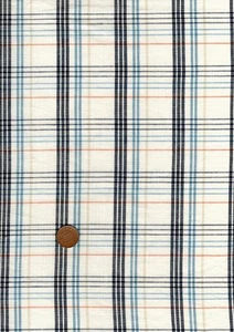 100% Cotton Fabric Madras Tartan Blue Black Red White Patchwork Craft - Picture 1 of 1