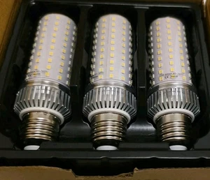 E27 LED Corn Bulb 20W, Cool White 6000k 85-265V, Corn Led Light Bulbs Pack of 3 - Picture 1 of 6