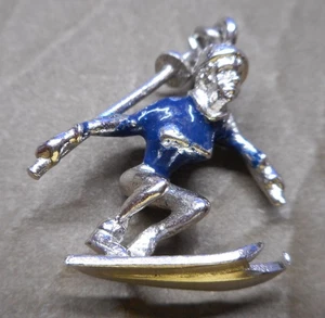 Snow sking pendant or charm - Picture 1 of 3