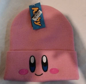 Kirby Cuffed Beanie Knit Hat Pink Youth Kids Boys Girls One Size - Picture 1 of 3