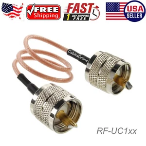 UHF PL259 Male to Male 50-Ohm RG316 Coax Low Loss RF Cable (Multi-Length) USA - Picture 1 of 4