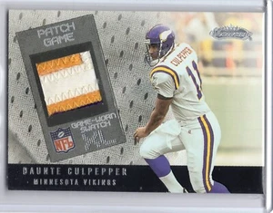 2002 Fleer Showcase Patch Game XL Daunte Culpepper 75/100 - Picture 1 of 2