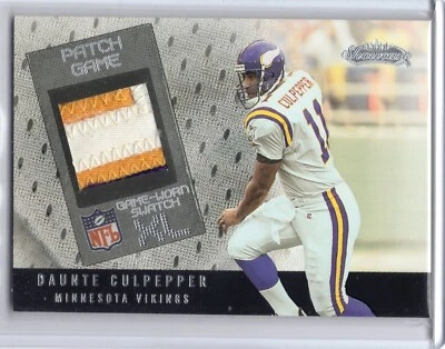 2002 Fleer Showcase Patch Game XL Daunte Culpepper 75/100 - Image 1 of 2