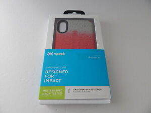 Speck Products Presidio Grip Print Metallic Clear Case For iPhone XR 6.1"  New
