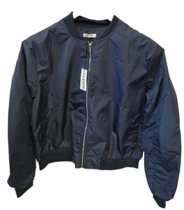 ACEVOG Bomber Jacket Women Zip Up Casual Jackets Coat Oversized with Pockets XL - Picture 1 of 13