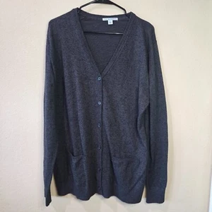 Port Authority Cardigan Women's 2XL Black LSW415 Marl Work Office Grandma Core - Picture 1 of 5