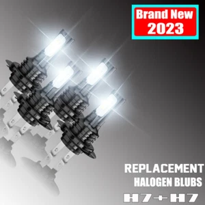 4 piezas Kit de faros LED H7+ H7 bombillas combo haz alto bajo 6500K blanco súper brillante - Imagen 1 de 24