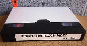 SINGER Serger Overlock Video sewing machine instructional 376641 VHS serger 1991 - Picture 1 of 1