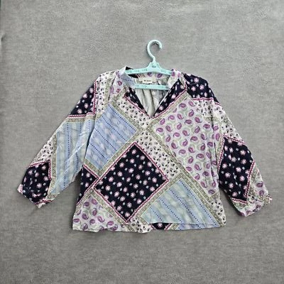 Blusa LOFT Mujer LP Multicolor Lino Viscosa Paisley Cuello en V Foto 1 de 4