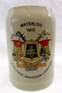 WATERLOO 1815 9TH LIGHT DRAGOON LANCERS KERAMIK KRUG / BECHER - Bild 1 von 5