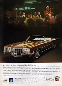 1972 Cadillac Eldorado convertibile stampa a colori originale annuncio - Foto 1 di 1