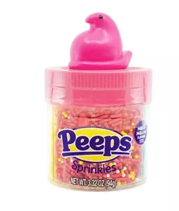 PEEPS Easter Marshmallow Flavored Multicolor Sprinkles Pink Blue & Yellow - Picture 1 of 7