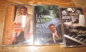 LOT OF 3 VERN JACKSON MUSIC CASSETTES 2 NEW-1 OPEN I WILL PRAISE THE LORD LONG & - Picture 1 of 1