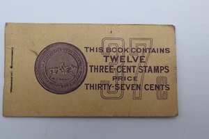 US Booklet cover 37c 3c empty used includes interleaving BK84 - Picture 1 of 4