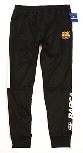 FC Barcelona FCB Black Track Pants Men's Large L  NWT