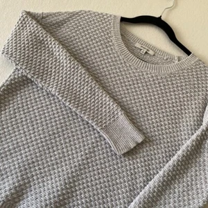 Madewell Pullover Damen XS Beige Strick Seitenreißverschluss Langarm Rundhals Pulli - Bild 1 von 8