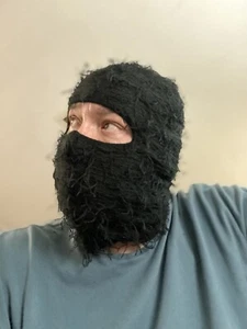 2er Pack schwarze gestrickte Sturmhaube Distressed Skimaske | Heat Versand aus USA! - Bild 1 von 11