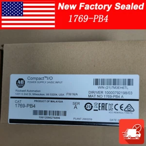 New Sealed 1769-PB4 Allen-Bradley SerA CompactLogix Power Supply 2023 1769PB4 TX - Picture 1 of 7