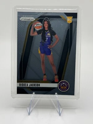 💜💛  2024 Panini WNBA Prizm RICKEA JACKSON Variation Rookie RC LA Sparks #144 - Image 1 of 4