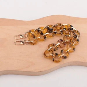 Replacement Leopard Retro Colored Resin Acrylic Chain Strap Shoulder Bag Handbag - Picture 1 of 12