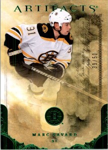 2010-11 Artifacts Emerald #26 Marc Savard /50