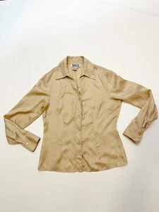 Blusa Robbie Bee Estampado Serpiente 100% Seda Talla S - Imagen 1 de 4